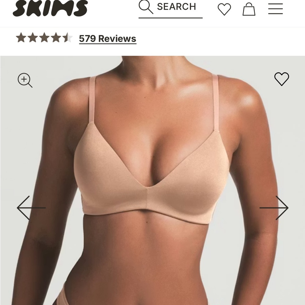 SKIMS Women's Beige Seamless Bra